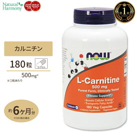 L-カルニチン 500mg 180粒 NOW Foods(ナウフーズ)