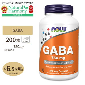 [xƎ肽Ɂ]iEt[Y Mo Tvg 750mg 200 NOW Foods GABA xWJvZ bNX N[[V NTvg h{⏕Hi CO AJ