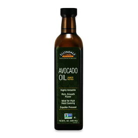 エリンデール アボカド クッキング オイル 500ml（16.9floz） NOW Foods (ナウフーズ)MCT脂肪酸 液体 健康 有機 キッチン 食用油 Ellyndale Avocado Cooking Oil in Glass Bottle 16.9floz 500ml