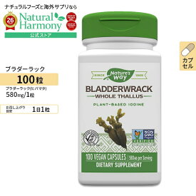 ネイチャーズウェイ ブラダーラック (ヒバマタ) 580mg カプセル　100粒 Nature's Way Bladderwrack 100vcaps　サプリメント　ヨウ素 ダイエット 健康サプリメント 栄養補助食品 海外 アメリカ