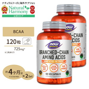 [2�Z�b�g] BCAA 120�� NOW Foods (�i�E�t�[�Y) BCAA (Branched Chain Amino Acid) 240 CAPS 2bottles set �J�v�Z�� ���N�T�v�������g �h�{�⏕�H�i �C�O �A�����J �i�E�X�|�[�c nowsports
