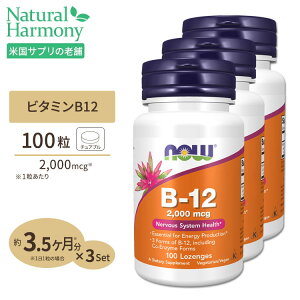 [�������猒�N�ȑ̂Â�����T�|�[�g]�r�^�~��B-12 2000mcgx 100�� NOW Foods(�i�E�t�[�Y) B-12 2000 mcg 100 Lozenges �g���[�` �L�����f�B �� ���N�T�v�������g �h�{�⏕�H�i �R�o���~�� �V�A�m�R�o���~�� 