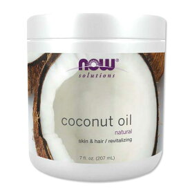 ナウフーズ 100%ナチュラル ココナッツオイル 207ml NOW Foods Coconut Oil ヘアオイル スキンケア