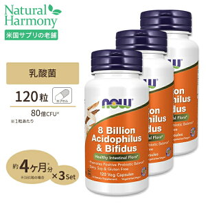 [؂ɂTv]yvoXP oKI舤pziEt[Y AVhtBX{rtBYX 80 120 NOW Foods 8 Billion Acidophilus & Bifidus Veg Capsules _ voCIeBNX