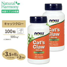 キャッツクロー 500mg 100粒 NOW Foods(ナウフーズ) [2個セット]