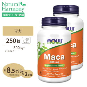 yX8000~ȏ1000~OFFz[GlMbVł邽߂̊͐]}J 500mg 250 NOW Foods(iEt[Y) Pi Zbg Maca 500 mg - 250 Capsules JvZ NTvg h{⏕Hi CO AJ