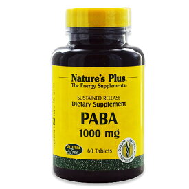 サステインリリース型 PABA 1,000mg 60粒 タブレット Nature's Plus (ネイチャーズプラス)