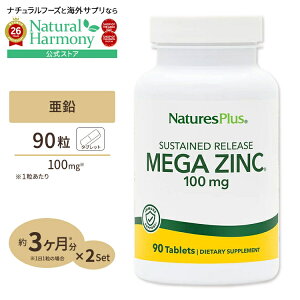 �l�C�`���[�Y�v���X ���K�W���N (����) �^�C�������[�X 100mg 90�� �^�u���b�g NaturesPlus Mega Zinc �_�C�G�b�g ���N �~�l���� ���N�T�v�������g �h�{�⏕�H�i �C�O �A�����J