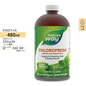 【最大1000円OFFクーポン】[のどスプレー]ネイチャーズウェイ クロロフレッシュ ミント 液体クロロフィル 480ml (16 fl oz) Nature's Way Cholorofresh デオドラント 口腔ケア エチケット