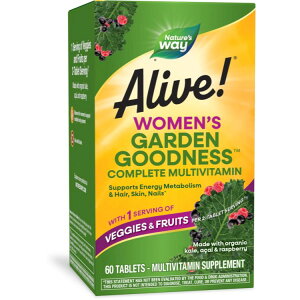 ネイチャーズウェイ アライブ ガーデン グッドネス フォーウィメン 60粒 Alive! Garden Goodness? for Women / 60 tablets 【お取り寄せ商品】【合わせて買いたい】