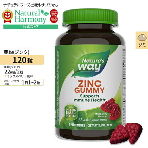 yX8000~ȏ1000~OFFzlC`[YEFC O~ 11mg ~bNXx[ 120 Nature's Way Zinc Gummies Gummy Ages 9+ Mixd-Berry Flavored WN K{~l fBtFXT|[g
