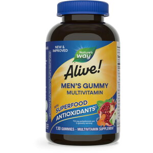 lC`[YEFC ACu Y O~ }`r^~ 130 Alive! Men's Multi Gummy 130 Gummies y񂹏izy킹Ĕz