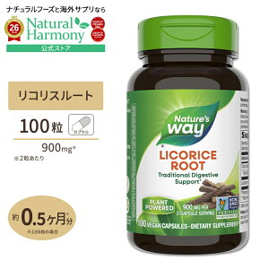 �l�C�`���[�Y�E�F�C ���R���X���[�g (�Ñ���) 900mg (2��������) �J�v�Z�� 100�� Nature's Way Licorice root ���N�T�v�������g �h�{�⏕�H�i �C�O �A�����J �A���� �J���]�E ���񂼂� �� �n�[�u