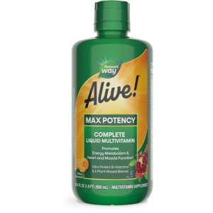 ネイチャーズウェイ アライブ マックス ポテンシー リキッド マルチビタミン シトラス味 900mL Alive! Max Potency Liquid Multivitamin Citrus / 30.4 fl oz (900 mL) 【お取り寄せ商品】【合わせて買いたい】