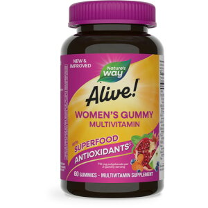 ネイチャーズウェイ アライブ ウィメンズ グミ ビタミン 60粒 Alive! Women's Gummy Vitamins 60 Gummies 【お取り寄せ商品】【合わせて買いたい】
