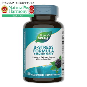 [₩ȖɌȂh{f]Nature's Way B-XgXtH[~ G]ERMGLXz 100 r[KJvZ lC`[YEFC B-Stress Formula 100Vegan Capsulesy񂹏izy