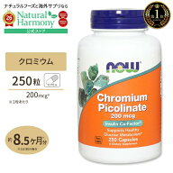[燃焼をサポート!]ナウフーズ クロミウムピコリネート 200mcg カプセル 250粒 NOW Foods Chromium Picoli…