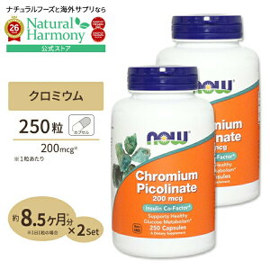 [�R�Ă��T�|�[�g!][2�Z�b�g] �i�E�t�[�Y �N���~�E���s�R���l�[�g 200mcg �J�v�Z�� 250�� NOW Foods Chromium Picolinate Chromium Picolinate 200 mcg - 250 Capsules 2bottles set