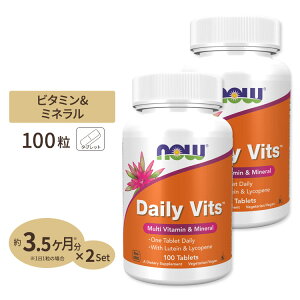 [���N���ێ�����������]�f�C���[�r�^�~�� �}���` 100�� NOW Foods (�i�E�t�[�Y) Daily Vits Vitamin - 100 Tabs �^�u���b�g �}���`�r�^�~�� A B C D E �r�^�~���� �J���V�E�� �}�O�l�V�E�� �~�l���� ���e�C��