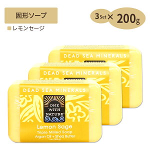 [ǂ̎􂢂][3Zbg][Z[W]fbhV[ ~lY\[v C Ό 200g One with Nature EBYlC`[  \h ΍ ێ  K Triple Milled Soap Lemon Sage,Soap Bar,7