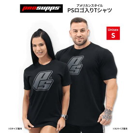 【隠れた名品】プロサップス クラシックPSロゴ入り Tシャツ ブラック Sサイズ Prosupps CLASSIC PS TEE BLACK 海外 人気 ティーシャツ トレーニング ウェア 普段着 部屋着 ユニセックス