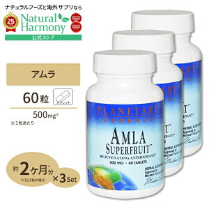 yX8000~ȏ1000~OFFz[3Zbg] vl^[n[oY A X[p[t[c 500mg 60 Planetary Herbals Amla Superfruit 60tby񂹏izy킹Ĕz