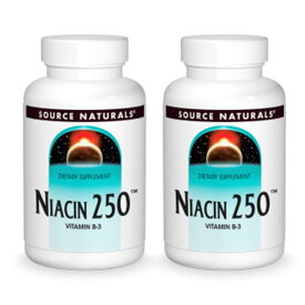 [パワフルに過ごしたい方に!][2個セット] ソースナチュラルズ ナイアシン 250mg 100粒 Source Naturals Niacin 250mg 100Tablets ナイアシン ダイエット 健康 ビタミン類 ナイアシン配合【お取り寄せ商品】