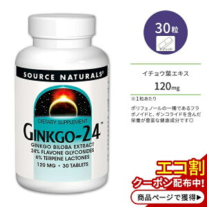 yX8000~ȏ1000~OFFz[Ⴆ߂!]\[Xi`Y MR - 24 120mg ^ubg 30 Source Naturals Ginkgo 24 120mg C`Et  C`EtGLXy񂹏iz