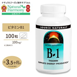 yX8~ȏ1000~OFFN[|z[^ŏՂȉh{f⋋I]\[Xi`Y r^~B1 100mg 100 ^ubg Source Naturals Vitamin B-1 100mg 100tablets  j R r^~  
