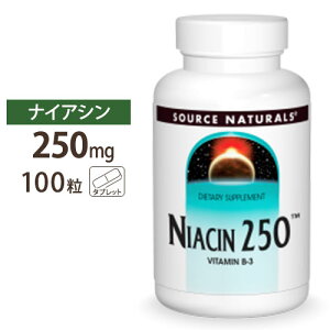[�p���t���ɉ߂�����������!]�\�[�X�i�`�������Y �i�C�A�V�� 250mg 100�� Source Naturals Niacin 250mg 100Tablets Niacin 250 100 tab �^�u���b�g ���N�T�v�������g �h�{�⏕�H�i �C�O �A�����J�y�����񂹏�