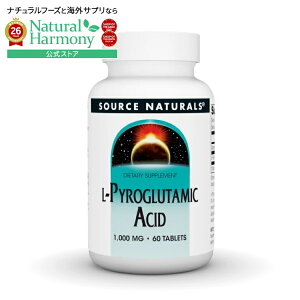 �\�[�X�i�`�������Y L-�s���O���^�~���_ 1000mg 60�� Source Naturals L-Pyroglutamic Acid 1000 mg 60 Tablet �y�����񂹏��i�z�y���킹�Ĕ��������z