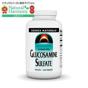 �y�|�C���gUP��1��-11��2���z�\�[�X�i�`�������Y �O���R�T�~�����_�� 750mg 240�� Source Naturals Glucosamine Sulfate 750 mg 240 Tablet �y�����񂹏��i�z�y���킹�Ĕ��������z