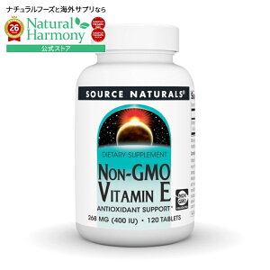 �\�[�X�i�`�������Y �r�^�~��E ���`�q�g�� 400IU 120�� Source Naturals Vitamin E Non-GMO 400 IU 120 Tablet �y�����񂹏��i�z�y���킹�Ĕ��������z