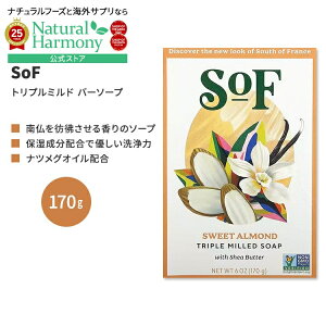 yX8000~ȏ1000~OFFz[ǂ̎􂢂]TEXIutX gv~h o[\[v XC[g A[h 170g (6 oz) SoF Triple Milled Bar Soap Sweet Almond Ō`Ό t`~hy