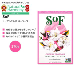 yX8000~ȏ1000~OFFz[ǂ̎􂢂]TEXIutX gv~h o[\[v `F[ubT 170g (6 oz) SoF Triple Milled Bar Soap Cherry Blossom Ō`Ό t`~hy