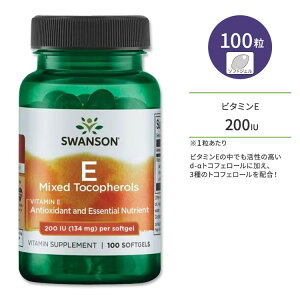 X\ r^~E gRtF[ Tvg 200IU (134mg) 100 \tgWF Swanson Vitamin E Mixed Tocopherols d-gRtF[
