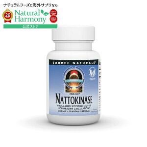 �\�[�X�i�`�������Y �i�b�g�E�L�i�[�[ NSK-SD 200mg 30�x�W�J�v�Z�� Source Naturals Nattokinase NSK-SD 200 mg 30 Vegetarian Capsule �y�����񂹏��i�z�y���킹�Ĕ��������z
