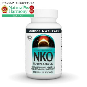 �\�[�X�i�`�������Y NKO �l�v�`���[���N�����I�C�� 500mg 60�\�t�g�W�F�� Source Naturals NKO Neptune Krill Oil 500 mg 60 Softgel �y�����񂹏��i�z�y���킹�Ĕ��������z