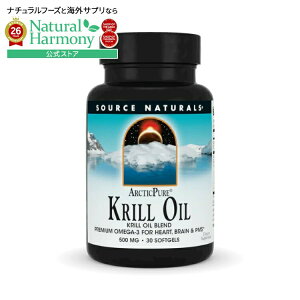 �\�[�X�i�`�������Y �A�[�N�e�B�b�N�s���A �N�����I�C�� 500mg 30�\�t�g�W�F�� Source Naturals ArcticPure Krill Oil 500 mg 30 Softgel �y�����񂹏��i�z�y���킹�Ĕ��������z