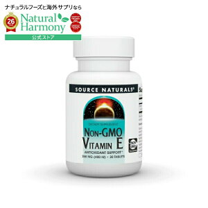 �\�[�X�i�`�������Y �r�^�~��E ���`�q�g�� 400IU 30�� Source Naturals Vitamin E Non-GMO 400 IU 30 Tablet �y�����񂹏��i�z�y���킹�Ĕ��������z