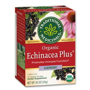 [zbƈꑧ^C]gfBVifBVi I[KjbNGLiZA vX G_[x[ 16 Traditional Medicinals OrganicEchinacea Plus Elderberry JtFCt[y񂹏iz