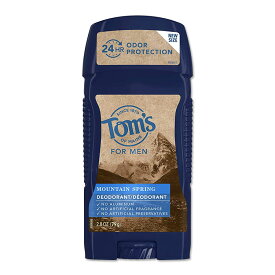 【隠れた名品】Tom's of Maine 男性向け スティックデオドラント ナチュラルタイプ マウンテンスプリングの香り 79g(2.8oz) トムズオブメイン【5月優先配送】