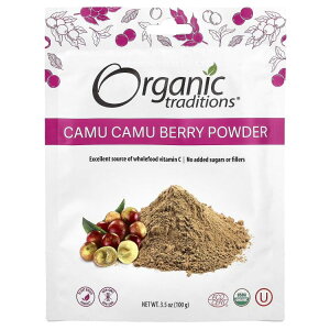 I[KjbNgfBVY JJx[pE_[ 99g ORGANIC TRADITIONS Camu Camu Berry Powder 3.5 OUNCE y񂹏iz