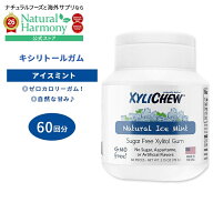 キシリチュー キシリトールガム アイスミント 60回分 (78g) XyliChew Gum Ice Mint Jar オーラルケア 美…
