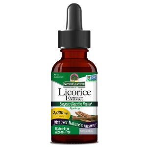 ネイチャーズアンサー リコリス アルコールフリーエキス 28g NATURE'S ANSWER Licorice Alcohol Free Extract 1 OUNCE 【お取り寄せ商品】