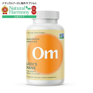�I�[���}�b�V�����[�� ���C�I���Y���C�� �}�b�V�����[���X�[�p�[�t�[�h 90�J�v�Z�� OM MUSHROOM Lion's Mane Mushroom Superfood 90 CAPSULE �y�����񂹏��i�z