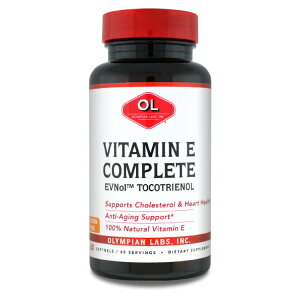 オリンピアンラボ ビタミンE コンプリートトコミン 60ソフトジェル OLYMPIAN LABS Vitamin E Complete Tocomin 60 SOFTGEL 【お取り寄せ商品】