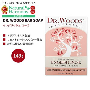 yX8~ȏ1000~OFFN[|z[ǂ̎􂢂]hN^[ EbY o[\[v CObV [Y 149g (5.25 oz) DR. WOODS BAR SOAP ENGLISH ROSE Ō`Όy񂹏izy킹Ĕ