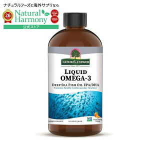 �l�C�`���[�Y�A���T�[ �t��I���K3 �f�B�[�v�V�[�t�B�b�V���I�C�� EPA/DHA 454g NATURE'S ANSWER Liquid Omega 3 Deep Sea Fish Oil EPA/DHA 16 OUNCE �y�����񂹏��i�z