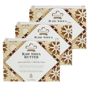 [�ǂ�����̎�􂢂�][3�Z�b�g] �k�r�A�� �w���e�[�W ���[�V�A�o�^�[ �\�[�v�o�[ Nubian Heritage RAW SHEA BUTTER BAR SOAP 142g